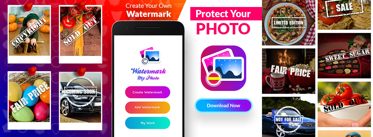 Preview of Sweet Sugar watermark app imagery used in the landing page hero